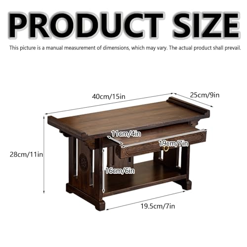 Table d'autel bouddhiste pour stabiliser vos statues et instruments sacrés - 3