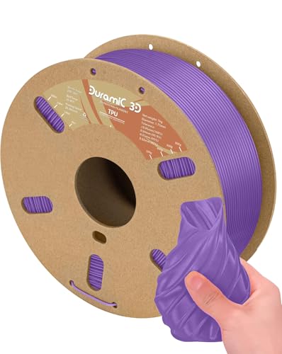 Image of DURAMIC 3D TPU Filament 1.75mm Purple, TPU Flexible Filament 95A, Soft TPU 3D Printing Filament, 1kg Spool, Dimensional Accuracy + /- 0.05mm, Purple 1 Pack