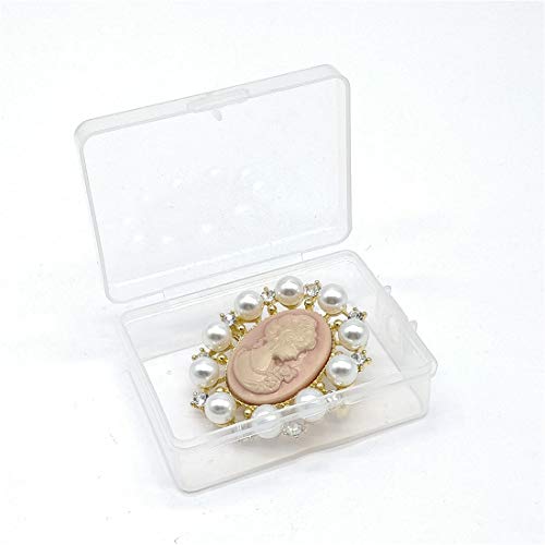 Women Brooch Pins Bouquet Pin Rhinestone Flower Butterfly Pearl Wedding Vintage (Pa Cameo Pink) #TOP2