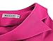 MUXXN Women's 1950 Style Midi 3/4 Sleeve Pencil V Neck Knee Length Retro Vintage Cocktail Bodycon Sheath Formal Dress Hot Pink L