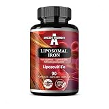 Ferro liposomiale 20 mg - 90 capsule vegane - Ferro ad alto assorbimento con Liposovit®-Fe - Supporto cognitivo - Fornitura per 3 mesi - Di Apollo's Hegemony