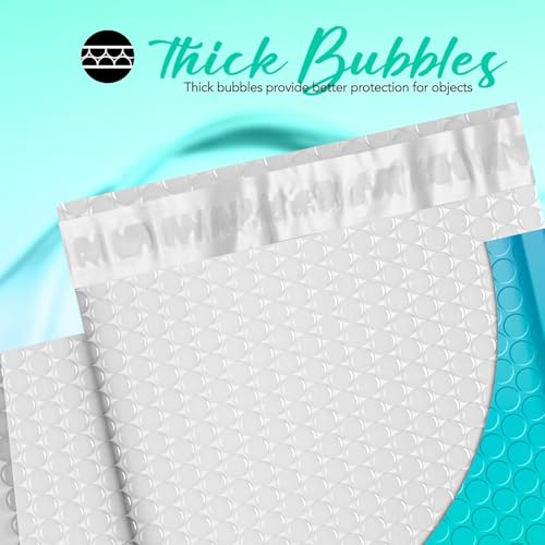 Image of Fuxury Bubble Mailers 8.5x12 inch 40 Pack Padded Envelopes Usable Size 8.5x11 inch