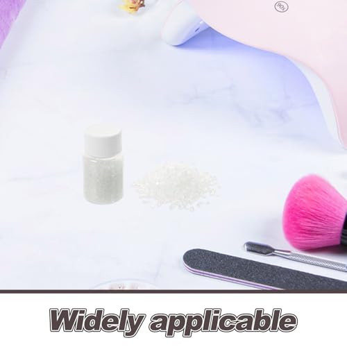 Vidrio Triturado para Manualidades Rellenos Decorativos Brillo Blanco 4