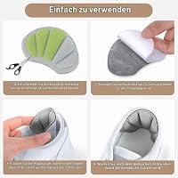 Flintronic 3 Paar Sneaker Reparatur Patch, Fersen Patch, Schuhe Ferse Reparatur Sneaker, Leder Fersenschutz, Fersenpolster Reparatur für die Meisten Arten – Ansicht 4