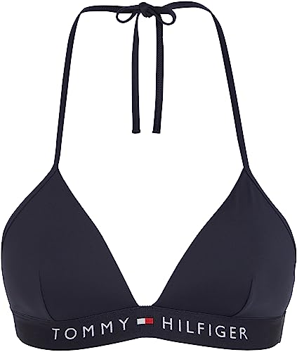 Tommy Hilfiger Top Bikini A Triangolo Donna Imbottito, Blu (Desert Sky), Xs - 5