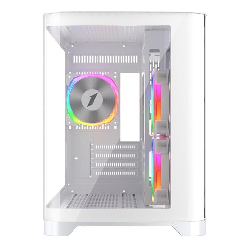 1Stplayer 1St Player UV6 Micro Atx White Case With 3 Rgb Fans - 4