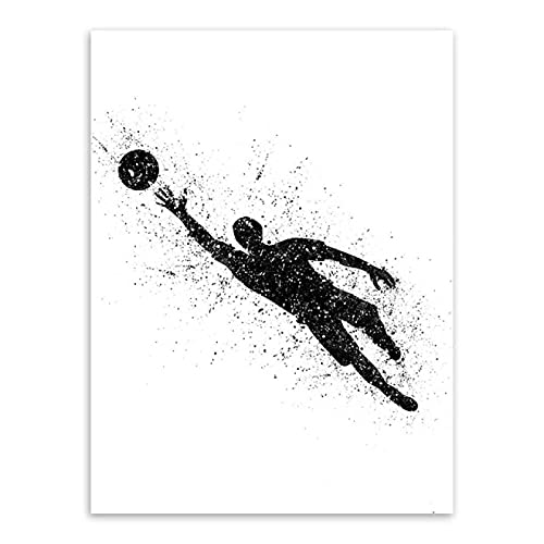 Football mur art toile 50x70cm tableau abstrait salon - 2