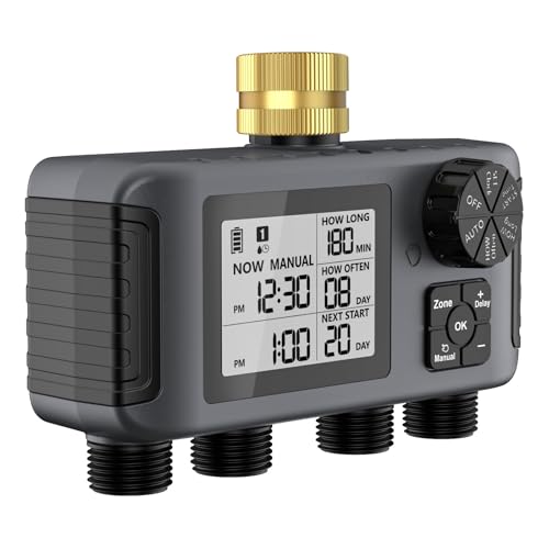 Contrôleur d'arrosage extérieur programmable en laiton pour éviter le gaspillage d'eau