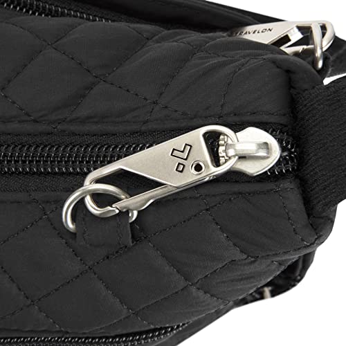 Travelon Anti-Theft Boho Square Cross Body Bag Black One Size #TOP4