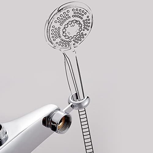 Ibergrif Duscharmatur, Einhand-Brausebatterie, Wandmontage, Wasserhahn Dusche Einhebelmischer, mit Duschkopfhalterung, Chrom M12059-1