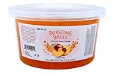 BREXONIC Boba Pearls, Peach Popping Bursting Boba, Tapioca Pearls For Bubble Tea and No Artificial Colors (Peach, 1 LB 1 Pack)