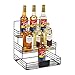 Mind Reader IRSYR12-BLK Iron, Wire Compartment Organizer, Storage for Syrup, Wine, Dressing, Black-12 Capacity, One Size, 12 Bottle Holder