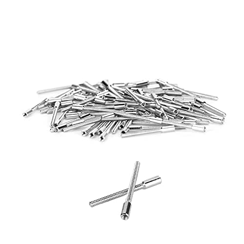 FASJ Uhrenreparaturset, Verlängerung für Aufzugswelle 100 Stück 0,9 mm Aufzugswelle für die Reparatur von Uhren Cover