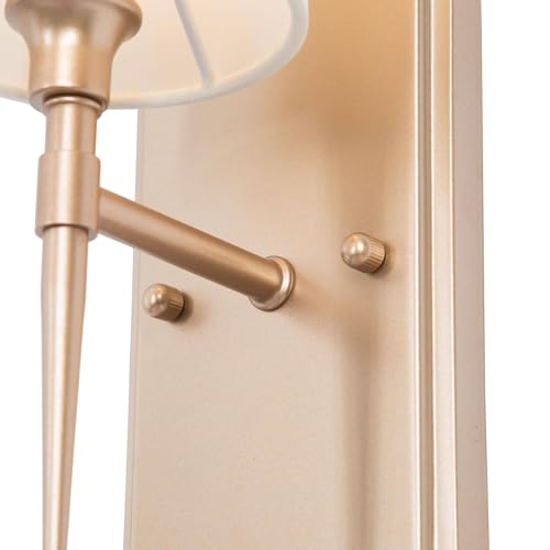 Image of Sconces Wall Lighting, Modern Gold Wall Sconce with Fabric Shade, Bathroom Wall Light Sconces for Bedrooms, Living Room, Kitchen