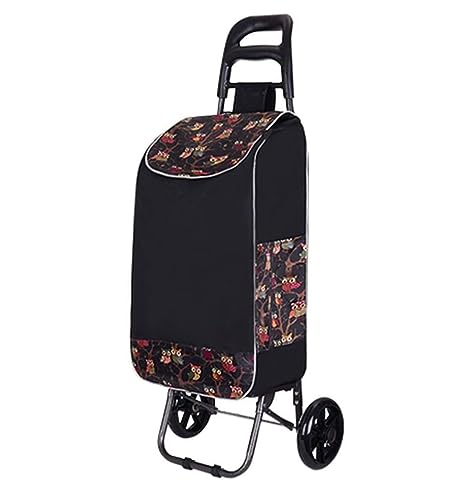 Vhkjewe A With Wheels Foldable Shopping Cart Large Capacity Multifunctionalwith