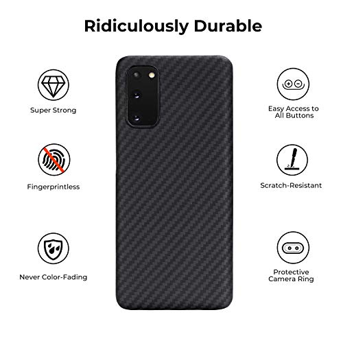 Capa magnética PITAKA para Samsung Galaxy S20 6,2 polegadas MagEZ minimalista, 100% fibra de aramida