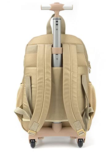 Mochila com Rodinhas Ouro Up4You - Luxcel