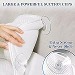 Bath Pillow Bathtub Pillow, Luxury Bath Pillows for Tub Neck and Back Support, Bath Tub Pillow Headrest with Soft 4D Mesh Fabric and Non-Slip Suction Cups, Relaxing Bath Accessories Spa Gifts - Image 5
