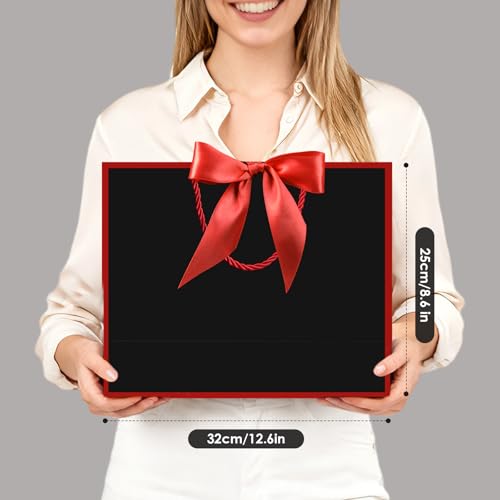 Image of JMANNI Gift Bags with Handles, 13 inch Medium Gift Bags with Tissue Paper