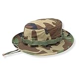 US Military Surplus GI Water Repellant Boonie Hat, Made in USA (US, Numeric, 7 1/4, Woodland Camo)