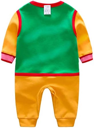 IURNXB Newborn Long Sleeve Baby Boy and Girls Rompers Costume Jumpsuit Baby Clothes (Green, 12-24 Months)