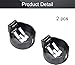 Fielect 2Pcs CR2477 Coin Cell Button Battery Holder Socket Container Case