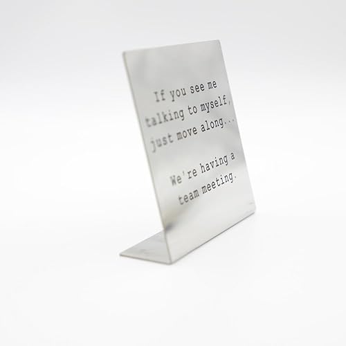 Miniatura 4 de Letreros divertidos para escritorio de oficina, regalos para mujeres, hombres, compañeros de trabajo, colegas, amigos para la oficina en casa,