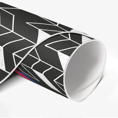 Tapis vinyle durable et élégant de sol design rond ø60 cm - 6