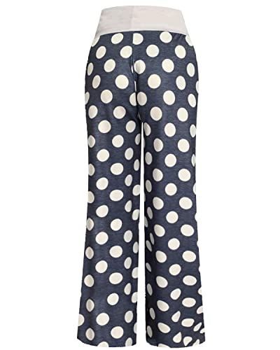 Image of NEWCOSPLAY Women's Comfy Pajama Pants Casual Drawstring Palazzo Lounge Wide Leg Pants