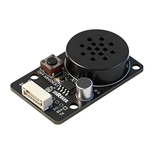 AI Voice Recognition Module, Offline Speech Voice Interaction Module with Speaker & Microphone, 5m Range, UART/I2C, Type-C Plug-and-Play for Arduino Raspberry Pi STM32 Jetson Nano