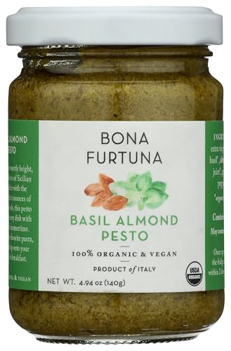 Bona Furtuna Organic Basil Almond Pesto, 4.94 Oz