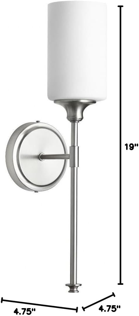 Quorum 5309-1-65 Transitional One Light Wall Mount from Celeste Collection in Pewter, Nickel, Silver Finish,