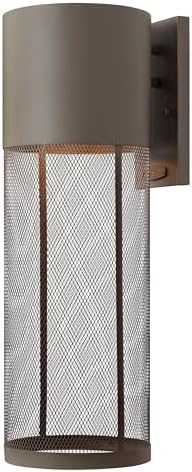Hinkley Aria Transitional One Light Large Outdoor Wall Mount, Buckeye Bronze