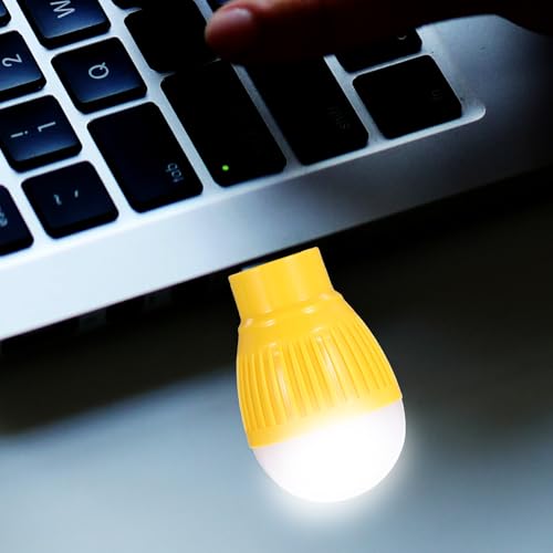 Lámparas USB LED Mini 4 piezas para noche color amarillo miniatura 5
