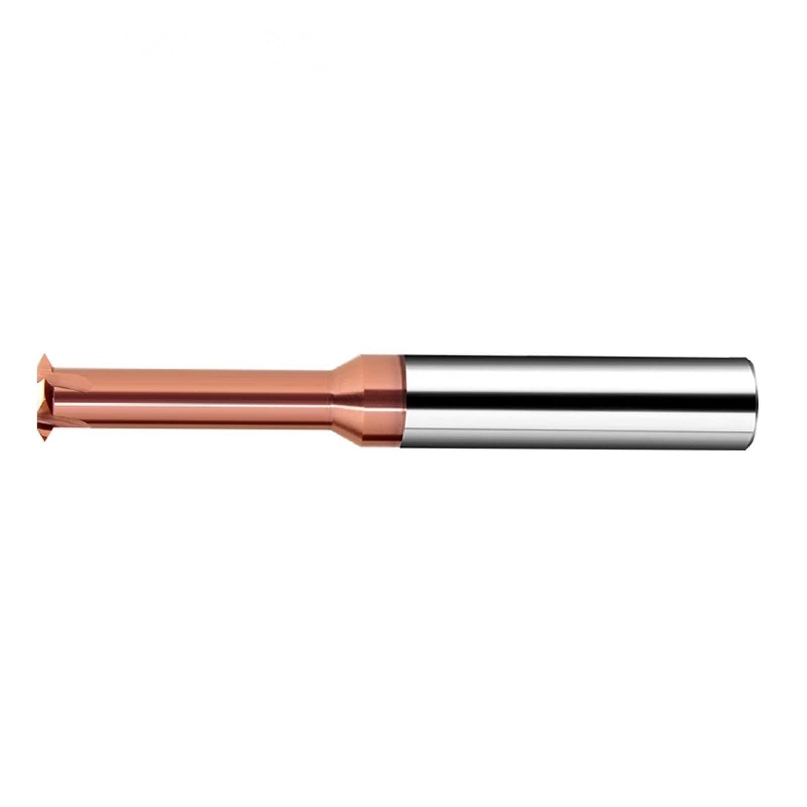 Einzelzahn-Spiralfräser, CNC-Maschine, Vollhartmetall-Einzelzahn-Gewindefräser M1 M1,6 M2 M3 M4 M5 M6 M8 M10 M12 M14 Fräser(For Steel,M24X3XD14X90L)