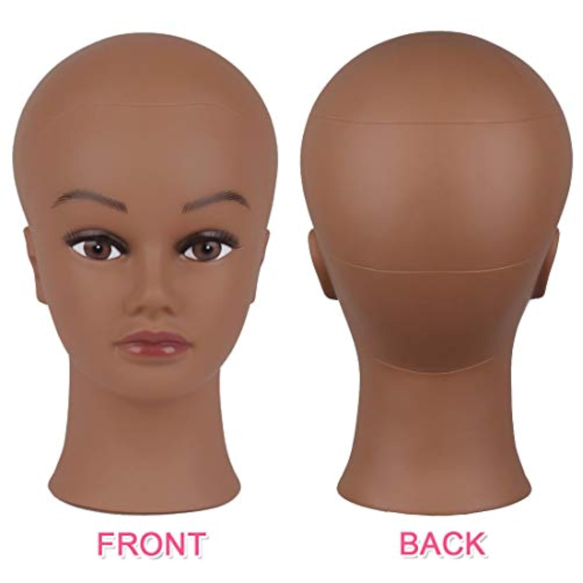 Bald Mannequin Head with Eyelash for Wig Display