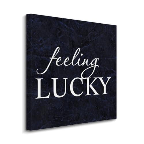 Lienzo impreso Feeling Lucky: llena de optimismo y decoración tu sala de estar
