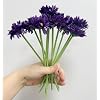 8Artificial Flowers African Daisies Flowers,Silk Flowers No Fade Faux Daisy Single Branch Wild Flower for Kitchen Table Centerpiece Vase,Wedding Holding Flowers Backdrop Arch Wall (10, Deep Purple)