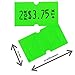 Perco 1 Line Fluorescent Green Labels - 8 Rolls, 1 Sleeve, 8,000 Blank Price and Date Gun Labels for Perco Lite, X, Plus and Pro 1 Line Price and Date Guns - Made in USA