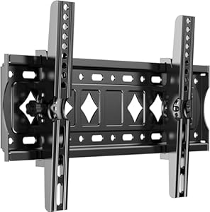 JXMTSPW TV Wall Bracket Fit Most 32-68 inchs LED, LCD OLED and Plasma Flat Curved TVs, Heavy Duty Low Profile Tilt TV Wall Mount, Max VESA 400x400mm and Up to 60kg, Ultra Slim Monitor Wall Mount