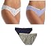 Tommy Hilfiger Classic Cotton Logo Bikini Panty - 4 Pack Assorted (Medium, Navy-Gray- Assorted Prints)
