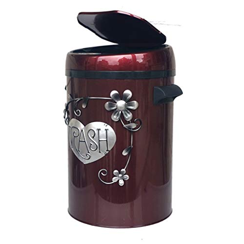 Poubelle À Induction Ouverte À Couvercle Automatique De Salon De Style Européen Cover