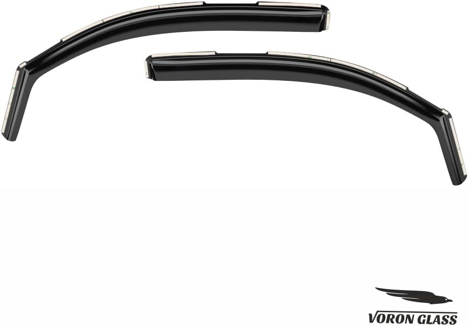 Voron Glass in-Channel Extra Durable Rain Guards for Toyota Tacoma 2016-2023 Access Cab, Window Deflectors, Vent Window Visors, 2 Pieces - 200838