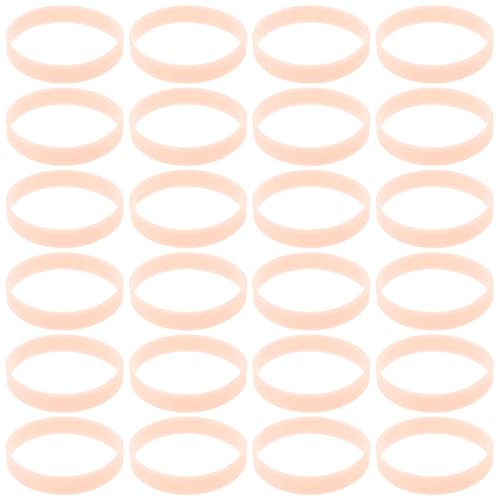 SOIMISS 100 pezzi Braccialetti Luminosi in Silicone Bracciali Fluorescenti per Feste Notturne Wristband Luminose per Corsa e Party Morbidi e Sicuri per Ragazze Adolescenti