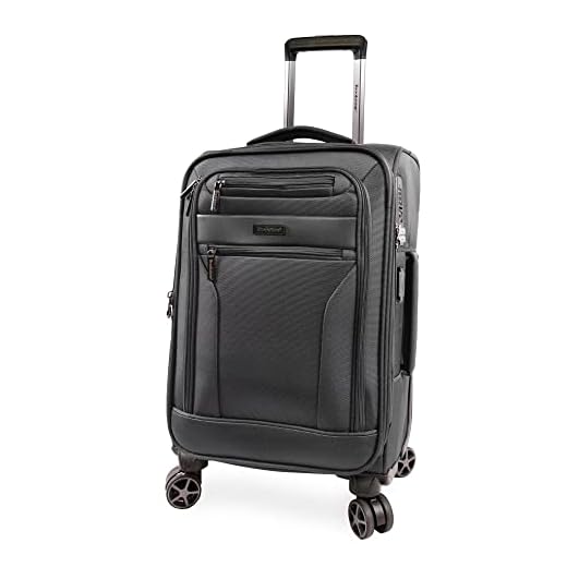Is brookstone good luggage Brookstone Harbor Spinner Suitcase - Dark Charcoal