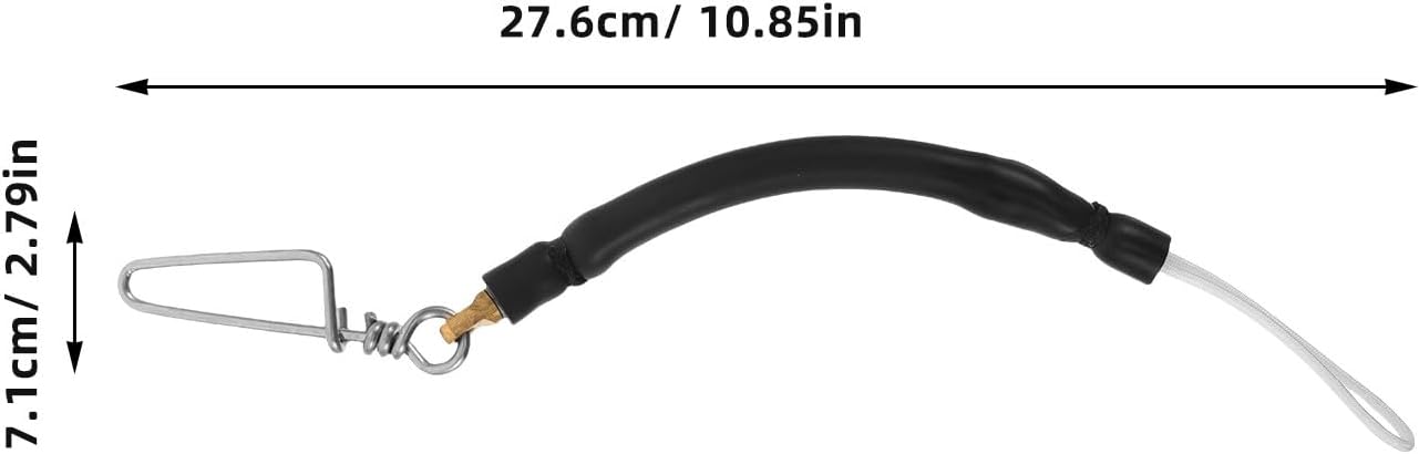 Toddmomy 2pcs Spearfishing Shock Cord: Shock Cord Fishing Equipment with Bungee Bearings Connector