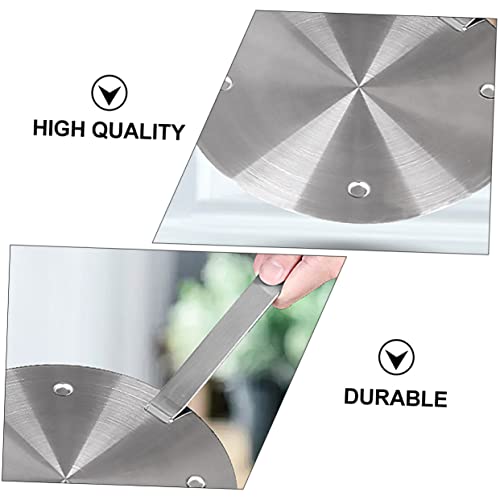 Anneome 2 peças de tapete para fogão, utensílios de cozinha, casa, de aço inoxidável, para fogão, fo