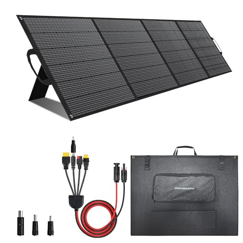 Image of VLAIAN 400W Portable Solar Panel for Power Station Generator,400 Watt Foldable Solar Panel Charger with MC4 Output,3-in-1 DC Connector,23.5% High Efficiency for Outdoor Camping RV Travel (400W)