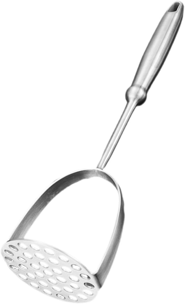 Stainless Steel Potato Masher Manual Crusher Sturdy Vegetable Masher Tool for Home Kitchen Cooking