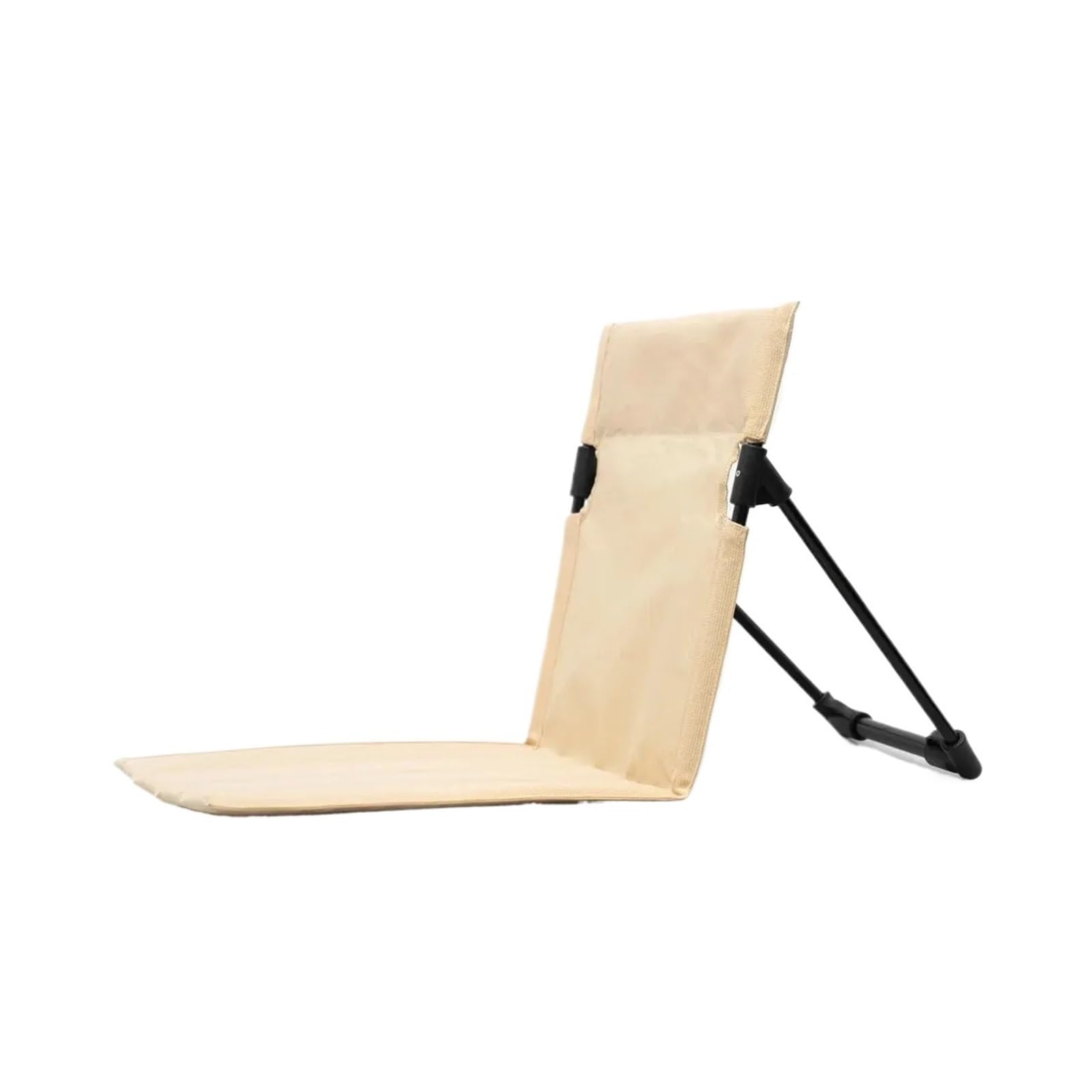 Chaise de camping pliable extérieur jardin parc avec coussin beige